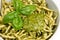 Pasta with pesto