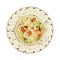 Pasta Primavera in southwestern style bowl