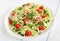 pasta salad with sprouts and veggies