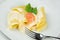 Pasta with salmon and parsley