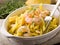 Pasta with shrimp a