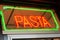 Pasta Sign