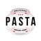 Pasta vintage logo stamp