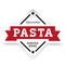 Pasta vintage stamp sticker