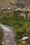 The Pastaza River and the Small Town of Banos in Ecuador