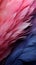 Pastel angel feather\\\'s delicate texture emerges against a velvety midnight backdrop