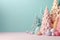 Pastel Art Christmas holidays background greeting card, space for text, trending, epic, photo-realistic