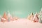 Pastel Art Christmas holidays background greeting card, space for text, trending, epic, photo-realistic