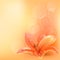 Pastel background with orange lily