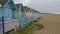 Pastel Beach Huts in Mersea Island