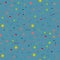 Pastel blue funky memphis seamless pattern