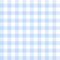 Pastel blue vichy pattern vector. Spring summer textured seamless light gingham background graphic for picnic blanket, oilcloth.