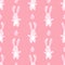 Pastel bunny rabit animal pattern for easter