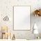 Pastel Christmas child`s room. playroom. modern style. 3d illust