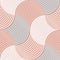 Pastel color 60s style geometric seamless pattern