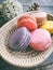 Pastel color french macaron look so sweet in the little bamboo b