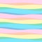 Pastel color modern cute wavy horizontal lines pattern