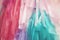 Pastel color ribbons abstract background.