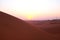 Pastel colored desert sunrise in Riyadh, Saudi Arabia