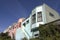 Pastel colored homes on steep San Francisco hill