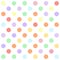 Pastel Colors Polkadot Dots Seamless Pattern Background Vector