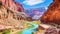 Pastel Colors: A Vibrant Grand Canyon Landscape