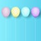 Pastel coloured balloons background