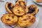 Pastel da Nata, famous and historic Portugese Custard Tart