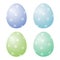 Pastel easter eggs