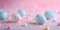 Pastel Easter eggs adorned with glitter, amidst a confetti shower, suggesting joy. Suited for vibrant, playful holiday