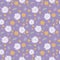 pastel floral meadow toss pattern on purple