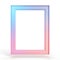 Pastel frame ombre style with white background