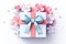 Pastel Gift Box on White Background A Delightful Gift-Giving Essential, ai generated