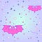 Pastel goth moon and bats seamless pattern