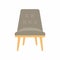 Pastel grey color chairs icon. Home seating furniture for living room decoration. Flat cartoon stool furniture. Interior seat