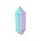 Pastel hand drawn mineral crystal vector