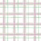 Pastel Hand-Drawn Plaid Vector Seamless Pattern. Whimsical Modern Classic Tartan Background