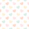 Pastel heart seamless pattern background