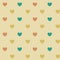 Pastel heart seamless pattern background