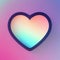 Pastel heart for Valentine’s Day and colorful background fresh