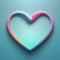 Pastel heart for Valentine’s Day and colorful background fresh