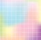 Pastel holographic background with white grid. Backdrop for trendy design, modern collages, creative art