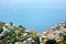 Pastel houses of Corniglia, one of the five centuries-old villages of Cinque Terre, located on rugged northwest coast of Italian