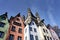 pastel houses in the old town of cologne