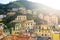 Pastel houses of Riomaggiore, the largest of the five centuries-old villages of Cinque Terre, Italian Riviera, Liguria, Italy