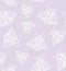 Pastel lilac butterfly pattern vector