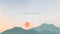 Pastel Mountain Simple Quote Desktop Wallpaper