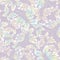 Pastel ombre butterflies seamless vector pattern