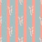 Pastel palette seamless pattern with cute animal frog silhouettes. Blue and pink striped background