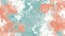 Pastel peach, coral, and sky blue tones blend harmoniously in calming spring abstract background.